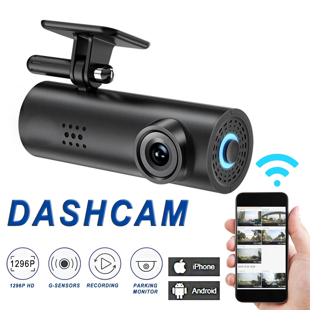 

DVR Dash Cam For Cars Video Recorder Camera Vehicle Dashcam Black Box Android Ios 170°Night Vision Loop Record Parking Monitor