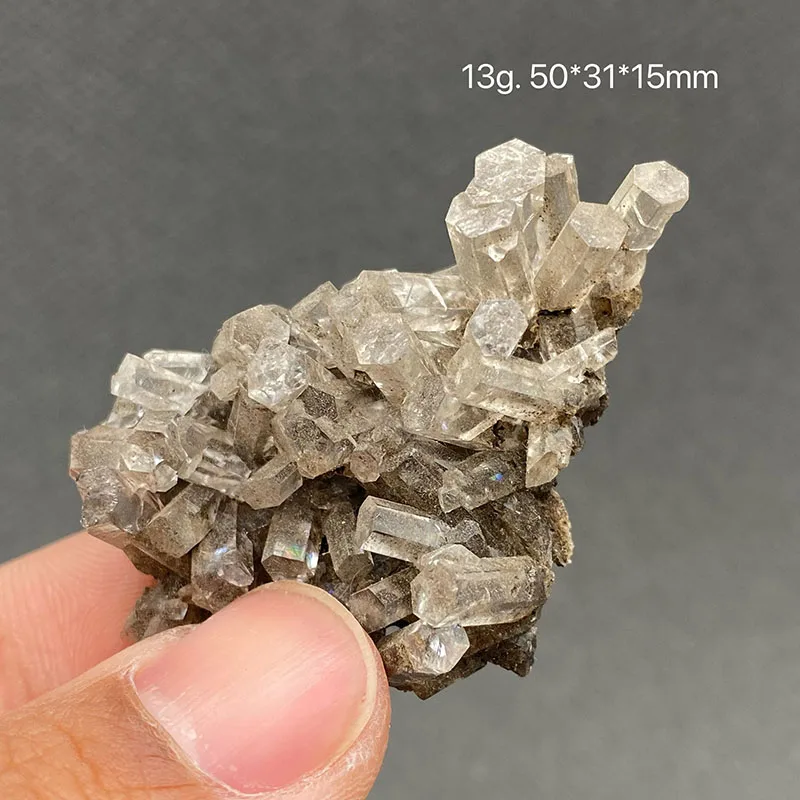 100% natural columnar transparent calcite raw stone mineral specimen healing crystal collection