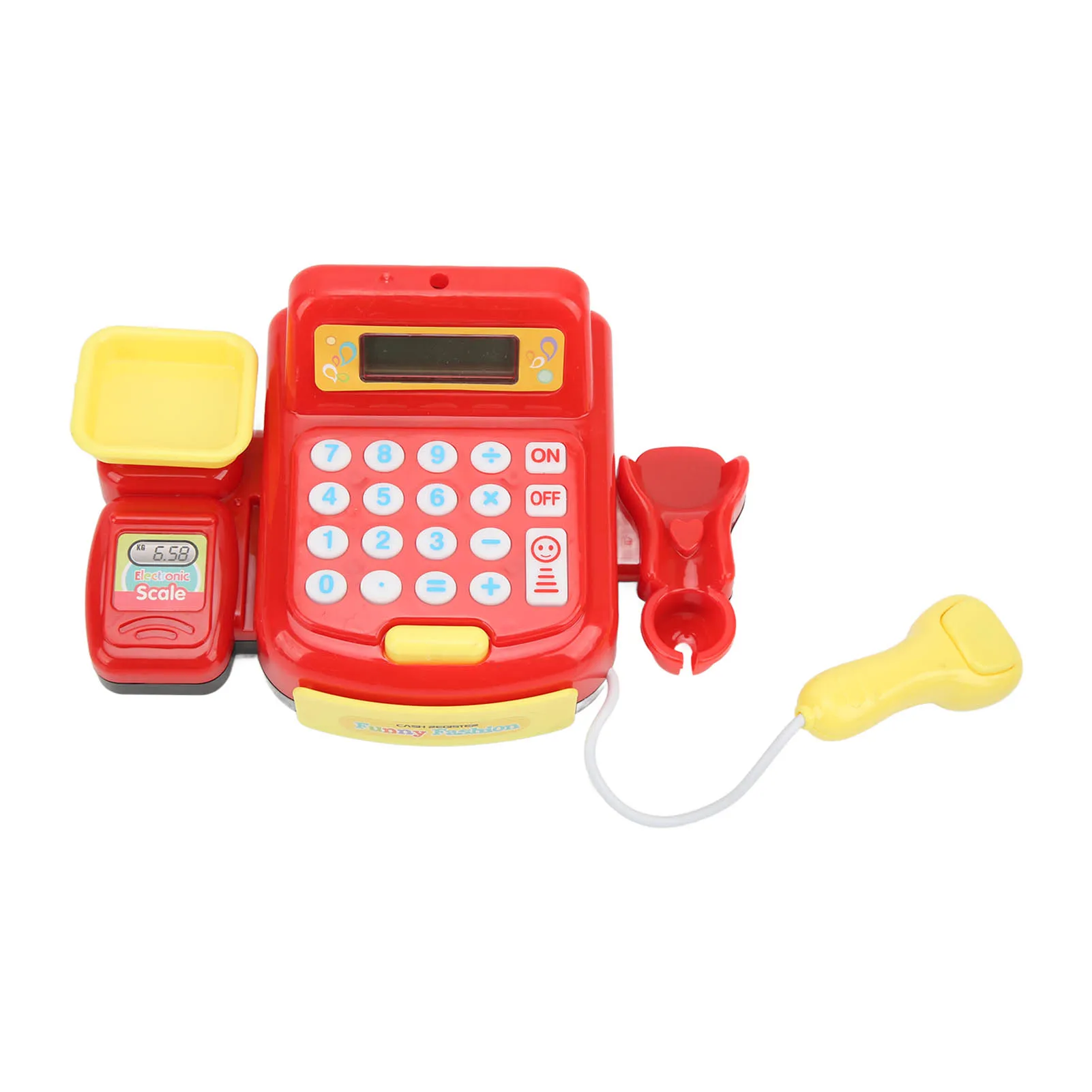 Children Mini Cash Register Toy Cash Register Simulation Coin Set for Over 3 Year Old Kids Birthday Gift
