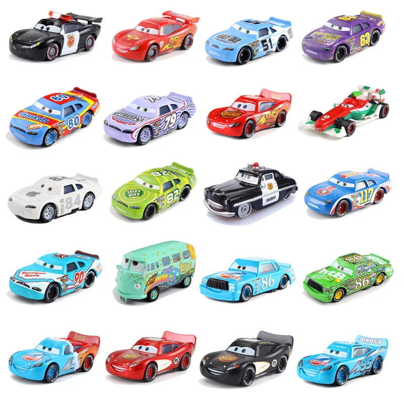 Disney Pixar Cars 2 3 Jackson Storm Mater 1:55 Diecast Metal Alloy Model Cars 3 Giocattoli Regalo Di Natale Per Bambini