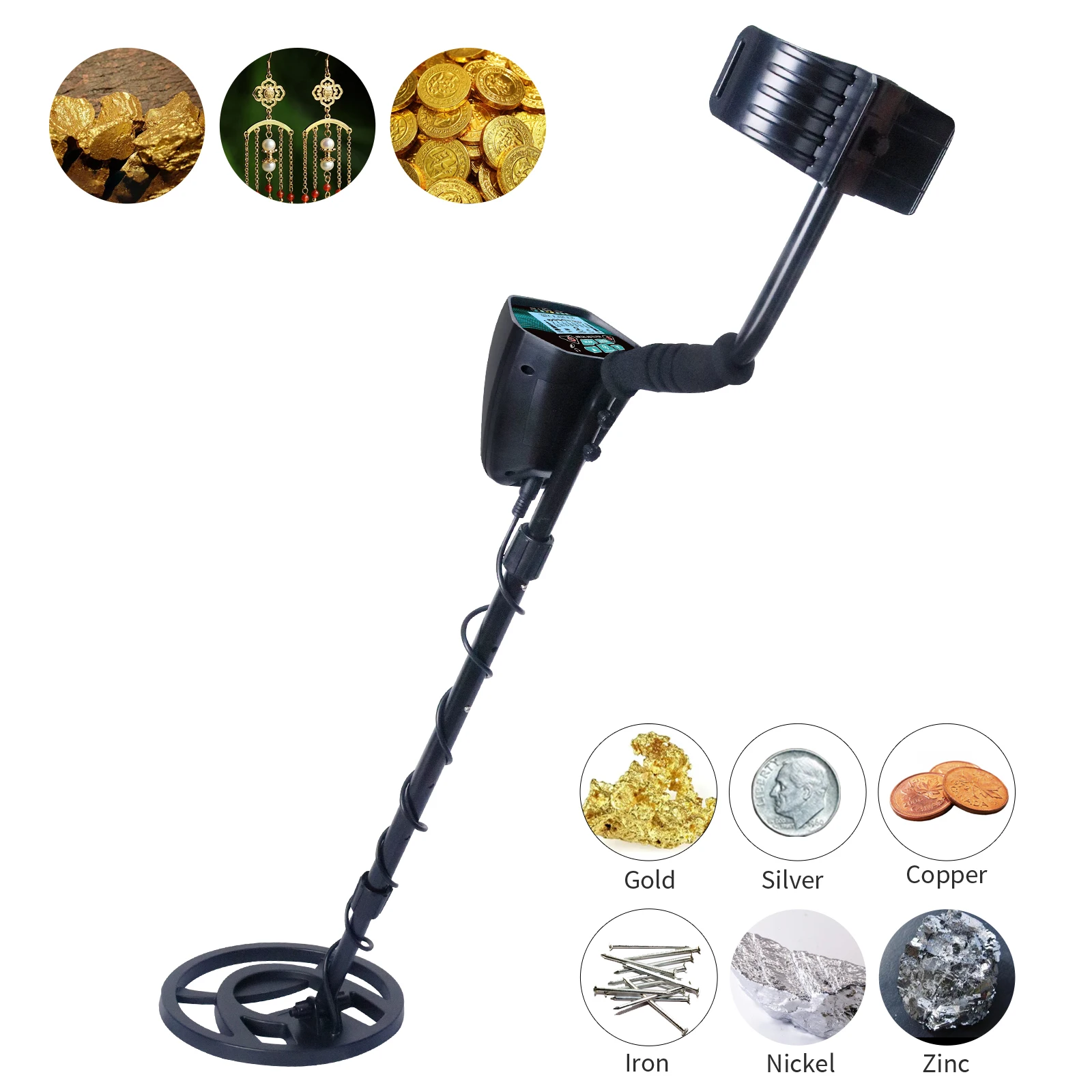 Underground Metal Detector GT620G High Sensitivity Liquid Crystal Professional Gold Hunter Circuit  Waterproof Coil 5