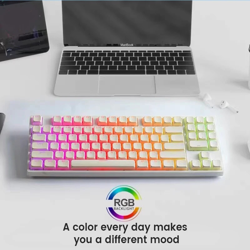 Механическая клавиатура RGB с 89 клавишами Bluetooth/2 4 ГГц беспроводная/Проводная XDA/OEM