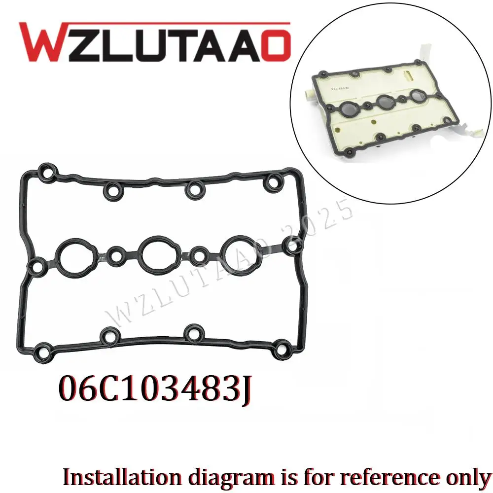 06C103483J Engine Valve Cover Gaskets 06C 103 483 J For AUDI A4 B6/B7 2000-2006 A6 C5/C6 2001-2006 A8L D3 2003-2006 3.0T