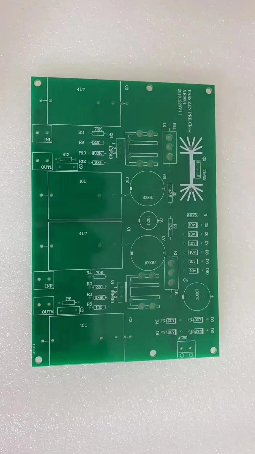 

latest Based on PASS ZEN preamplifier circuit PCB DIY HiFi preamplifier bare board 152*101MM