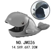 Animal Building Blocks Whale SHark DIY Panda Action Figure Leopard Crocodile Models Children Dog Cow Gorilla Toys Animals Gifts 5