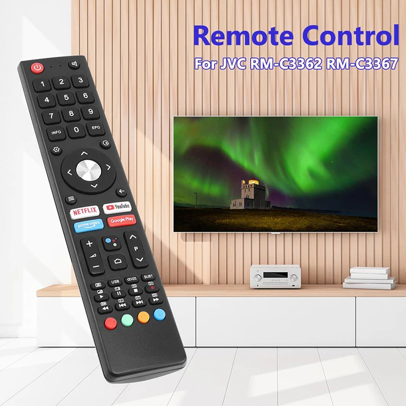 

Remote Control Compatible For JVC RM-C3362 RM-C3367 RM-C3407 LT-32N3115A LT-40 N5115 LCD TV 1PC
