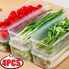 Fresh Box Refrigerator Storage Boxes Scallions Food Container with Lid Cold Crisper Sealed Kitchen Fresh Fruit Fridge Organiser 1