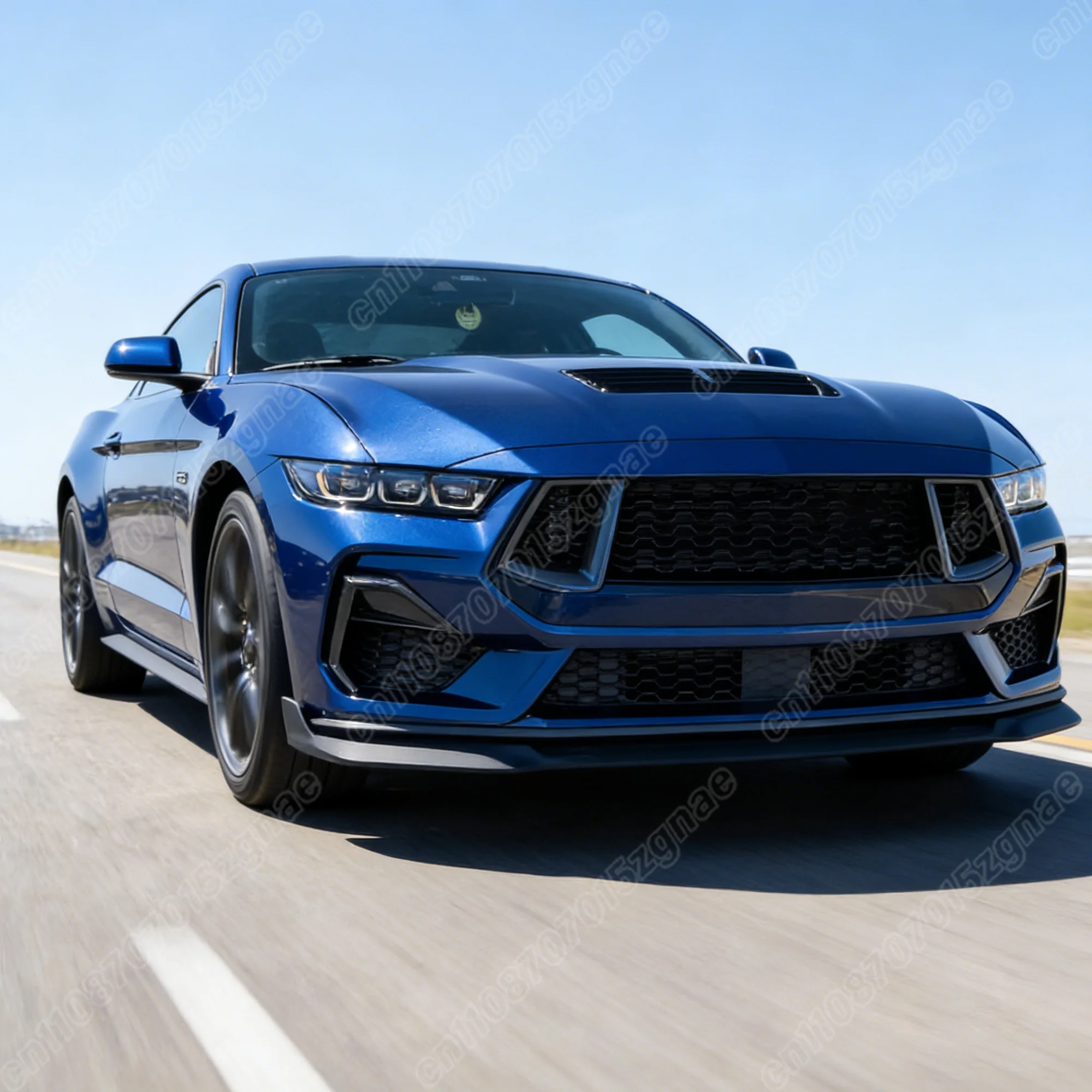 포드 머스탱 S650 GT 에코부스트 2024 2025 자동차 프론트 범퍼 스포일러 스플리터 립 로워 바 가드 바디 개조 키트