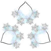 Christmas Snowflake Hair Hoop Costume Women Headband Headbands Party Crown Silver Baby 1