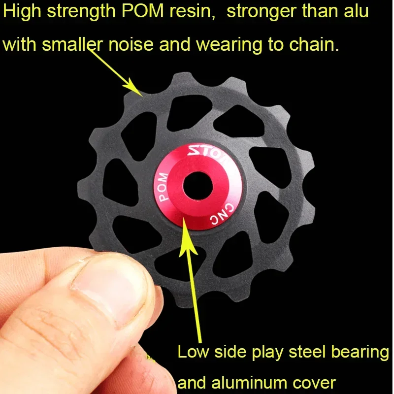 Stone Pulley Wheel Gear Guide Roller Jockey 10t 11t 13t 15t 17t Bearing Road MTB Bike Bearings Rear Derailleur X4 Shimano M370