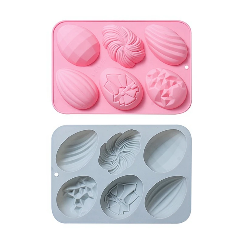 

2 Pack Easter Egg Mold Chocolate Mold Jumbo Easter Chocolate Mold Silicone Easter Egg Muffin Cupcake