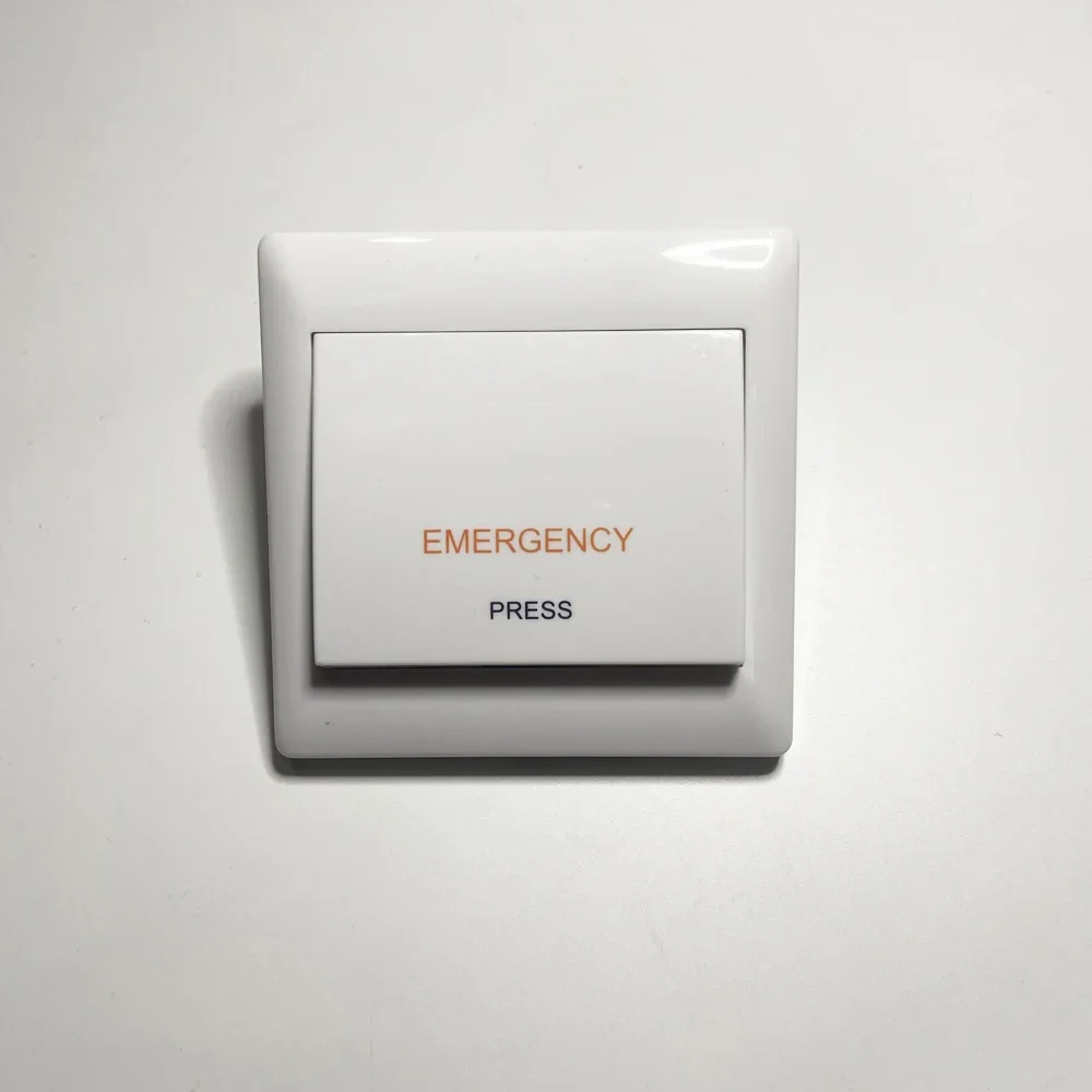 10Pcs Wire Wall Mounted Emergency Button For Hospital Wash Room Waterproof SOS Call System Switch Pull Rope Alarm