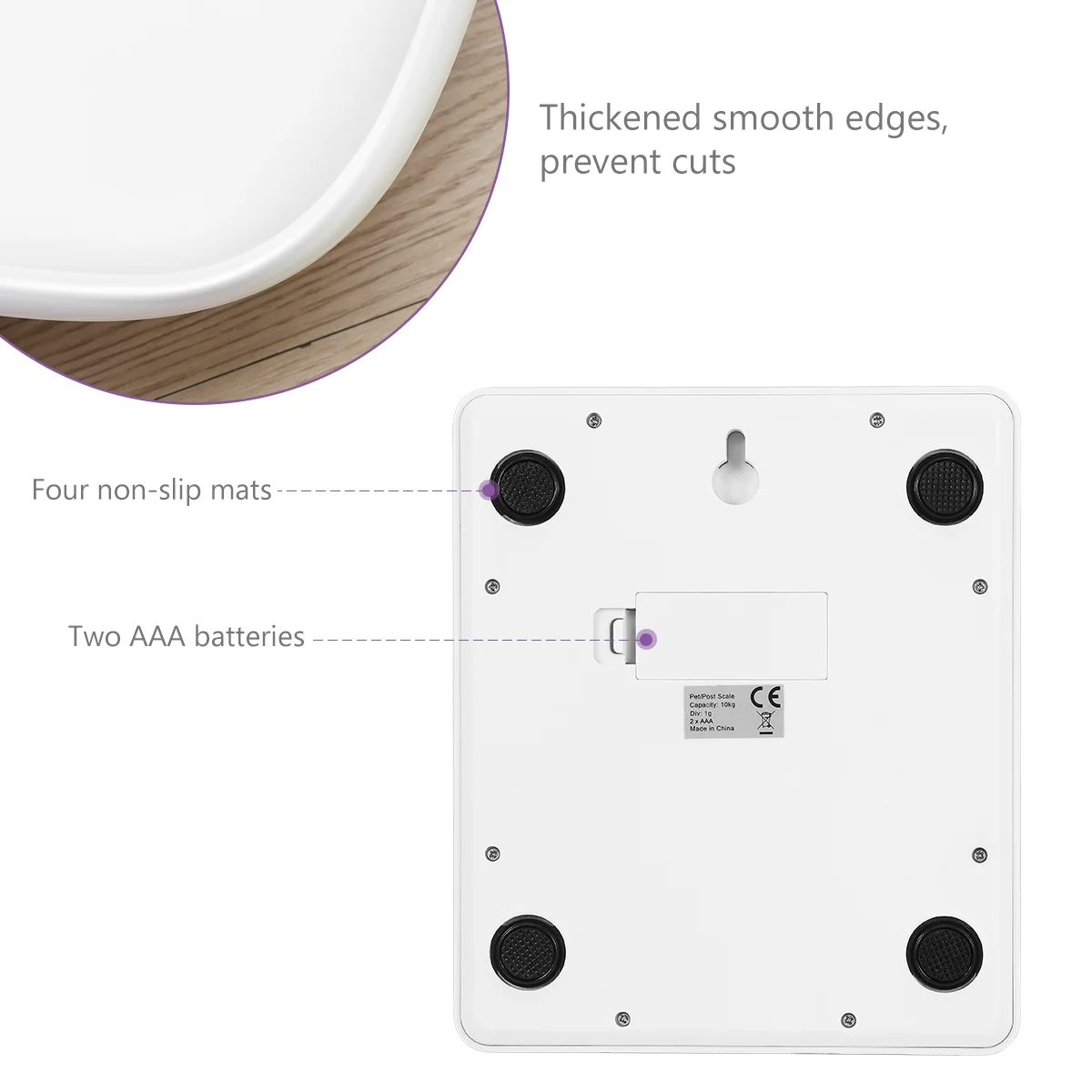 UEETEK 1PC 10KG Handheld Portable Miniature Precision Baby Pet Scale Measure Tool for Infant Baby Pet portable mini scale