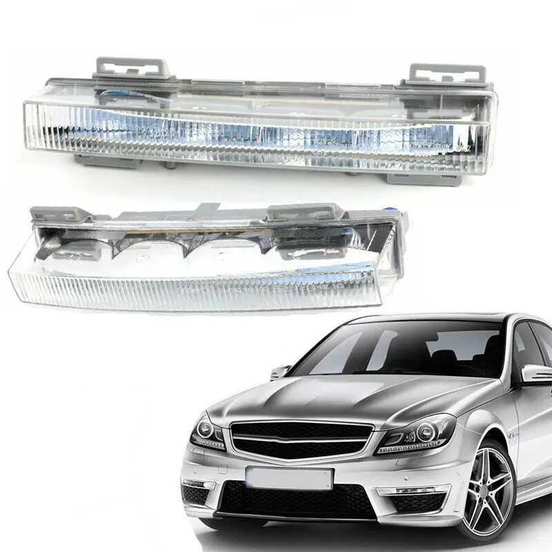

Daytime Running Fog Light Turn Signal Bulb Front Bumper Vent Cover For Mercedes Benz W166 ML350 ML400 X204 GLK350 2012-2015