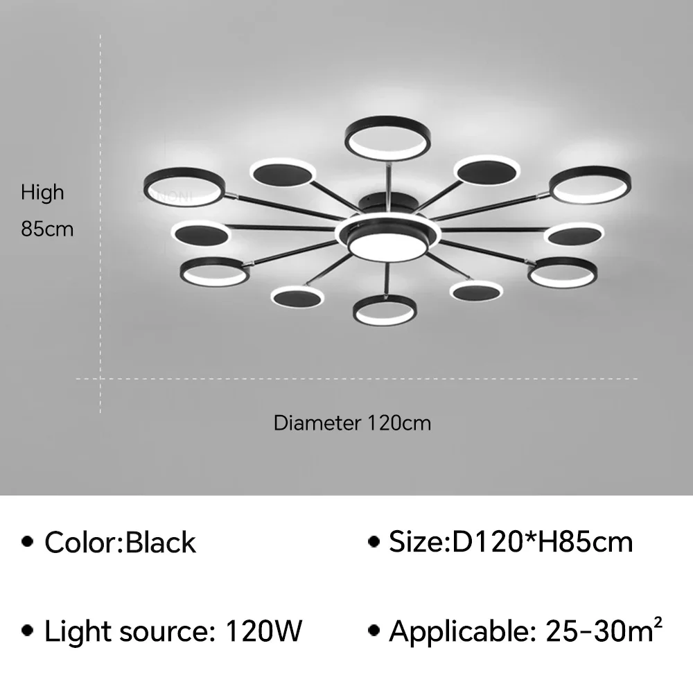 thumbnail image 1 of Lámpara de techo LED moderna para sala de estar, comedor, dormitorio, restaurante, sala, oficina, decoración del hogar, accesorio de iluminación interior, 1 of 5