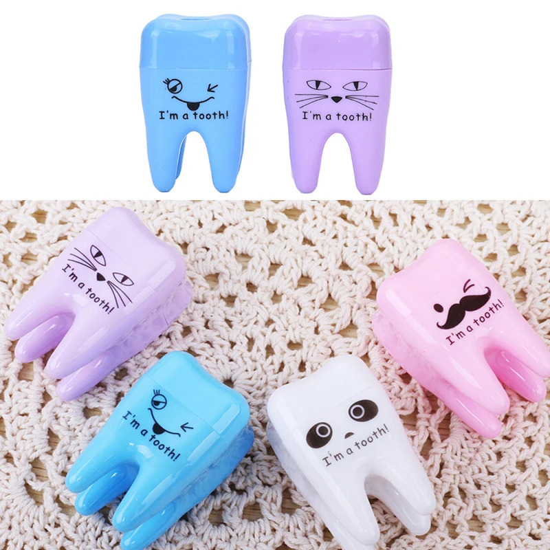 Super Cute Tooth Pattern Pencil Sharpener School Kid's Office Supplies