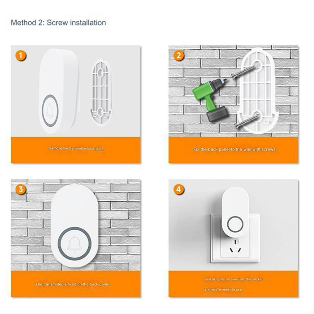 

Easy Installation Self Generated Power EU UK US Plug Easy Installation Enhanced Safety Home Security Long Distance Range