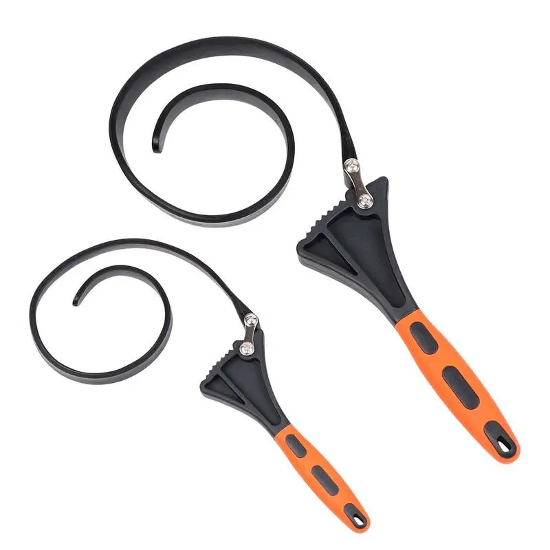

Oil Filter Swivel Wrench Set Adjustable Reinforced Rubber Strap Wrench Wrench Hand Tools For Bottles Jars Plumbing Fixtures Oil