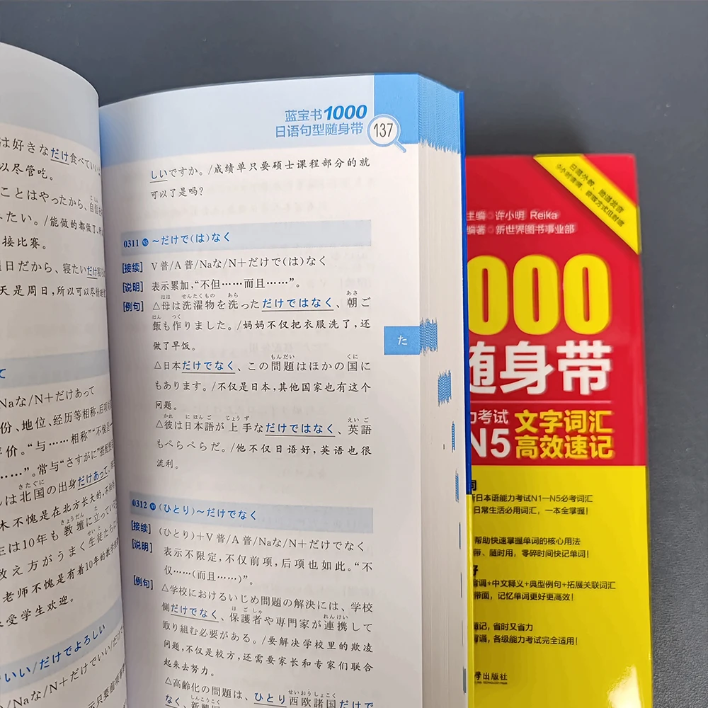 1 book Japanese N1-n5 10000 Words Vocabulary / 1000 Grammar