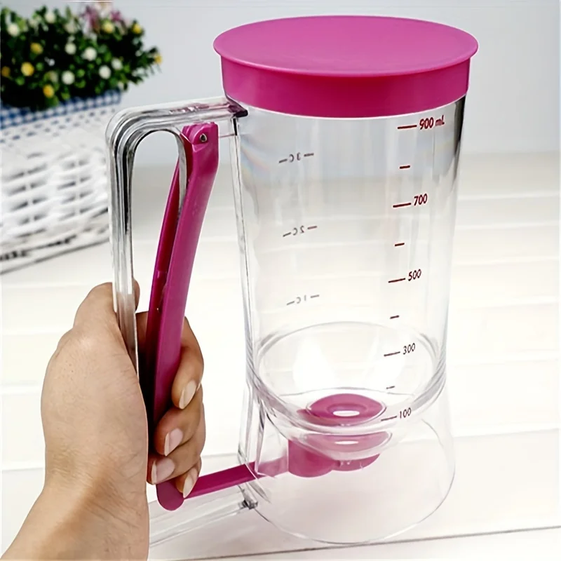 1 Pcs 900ml Batter Dispenser Hand-held Graduated Funnel Pastry Dough Dispensador For Pancake Cupcakes Cake - Image 6