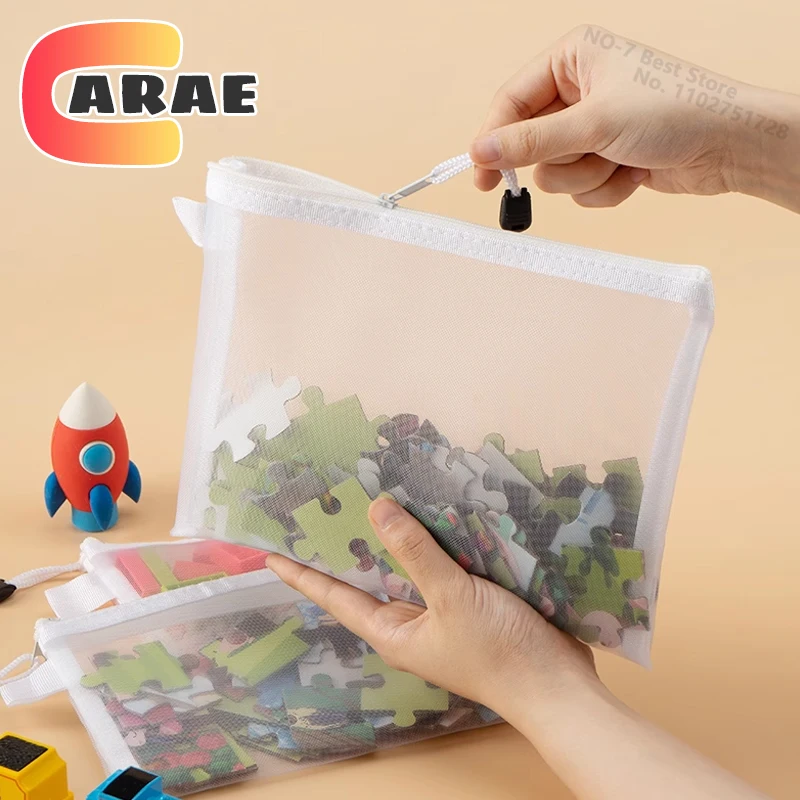 Children's Room Organizer and Toy Storage Bag with ZIP Pouch Pocket