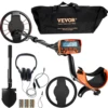 VEVOR Metal Detector for Adults & Kids with LCD Display 7 Modes DSP Chip Higher Accuracy Gold Detector 10'' Detection Depth 1