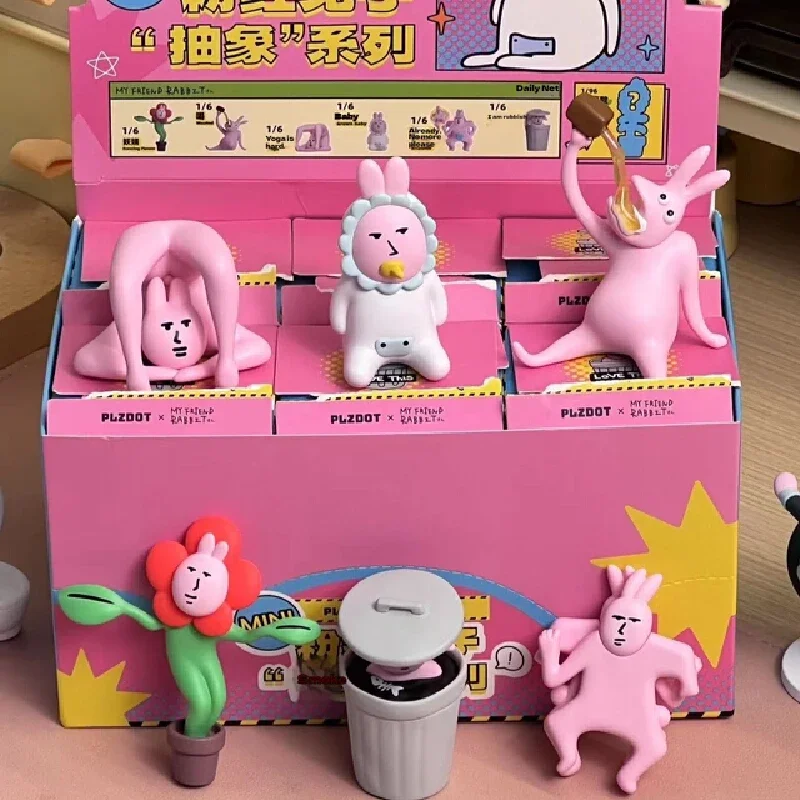 Mini Plzdot Pink Rabbit Abstract Series Mysterious Blind Box