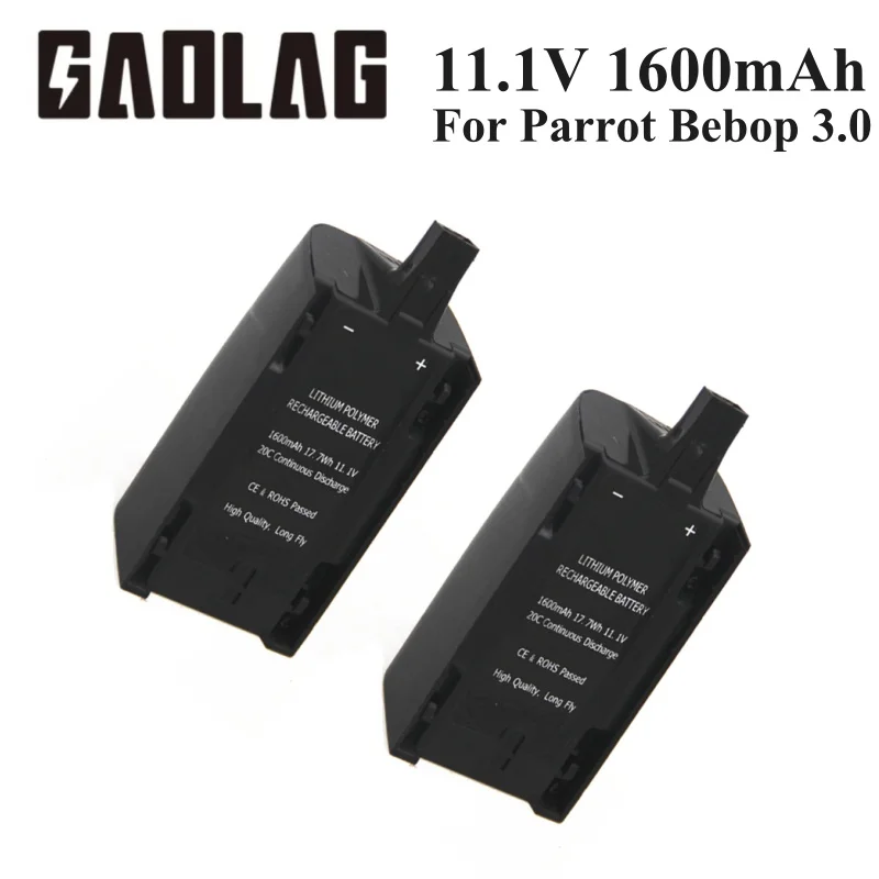11.1V 1600Mah Lipo Potente Batteria Batterie Celle Per Pappagallo Bebop Drone 3.