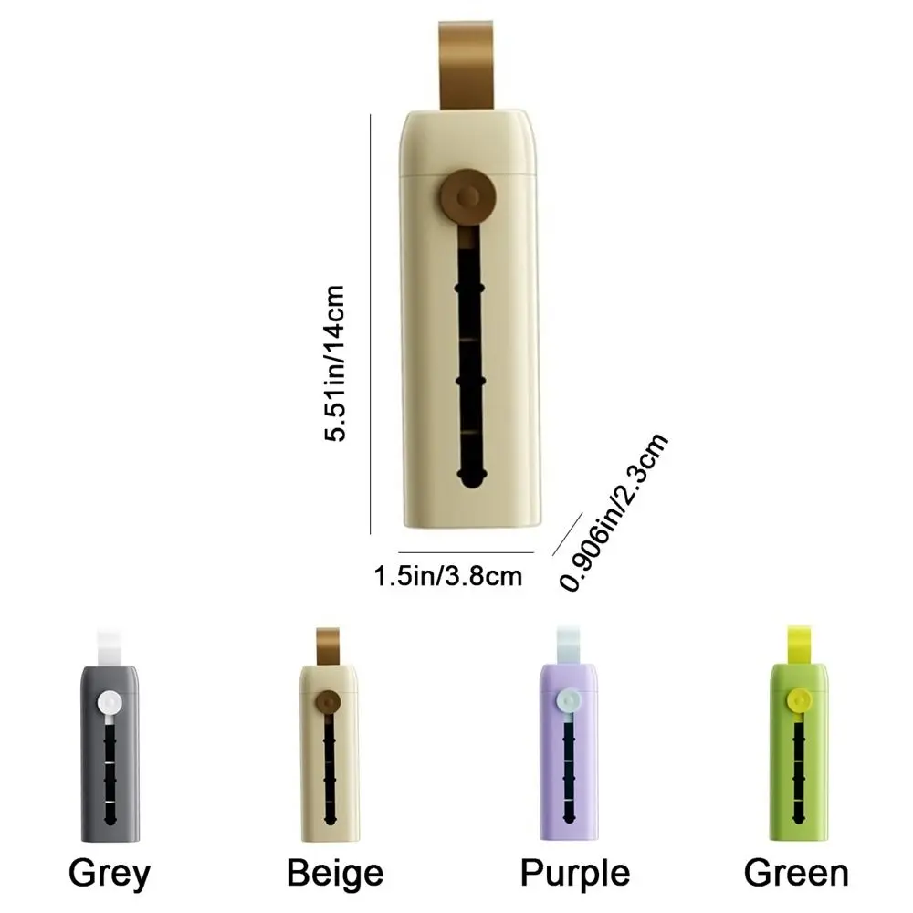 Portable Plastic Divided Pill Box Push Pull Style 3 Grids Pill Storage Box with Lid Medicine Case Daily