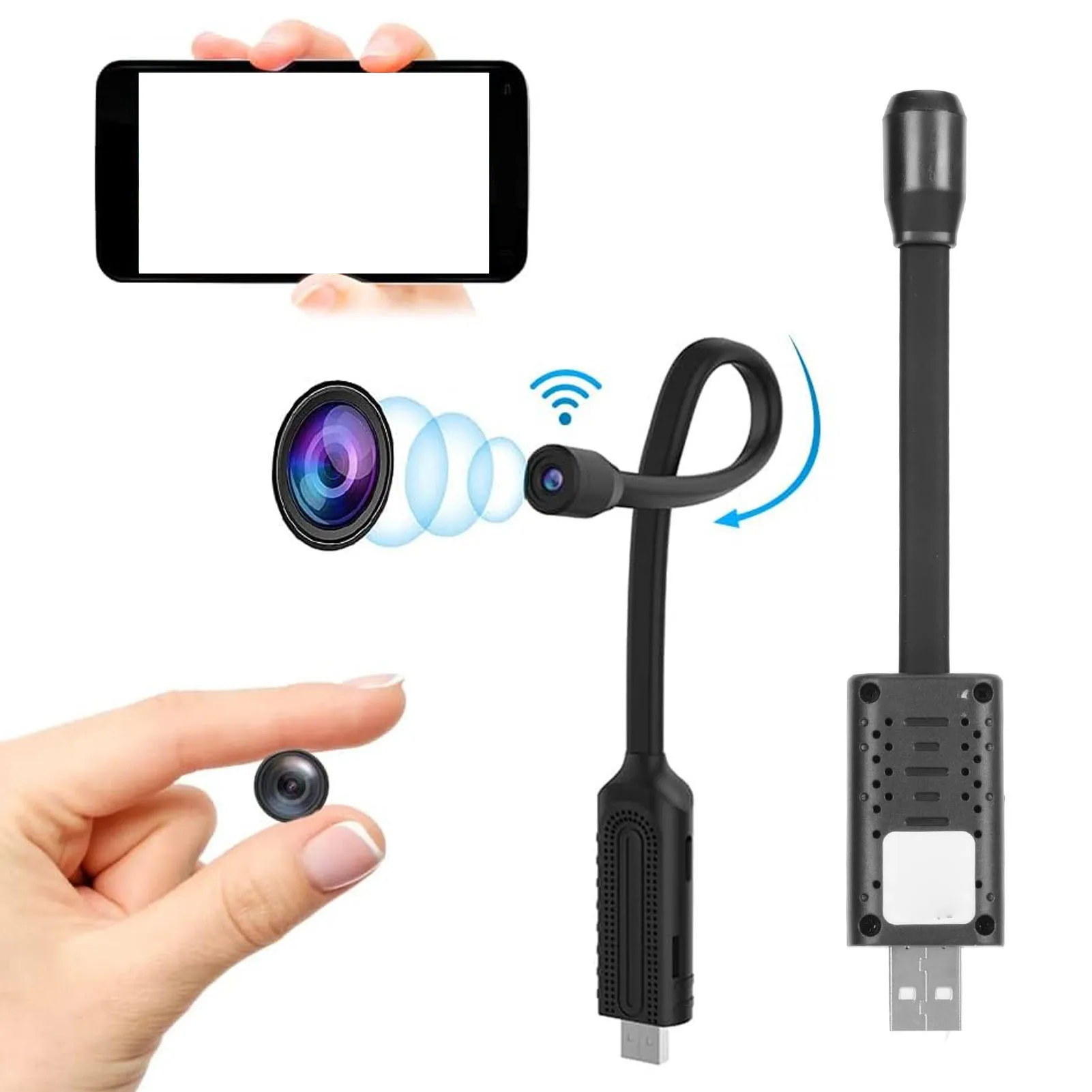 USB Mini WiFi Wireless Camera Mini Security Camera 1080P Accurate