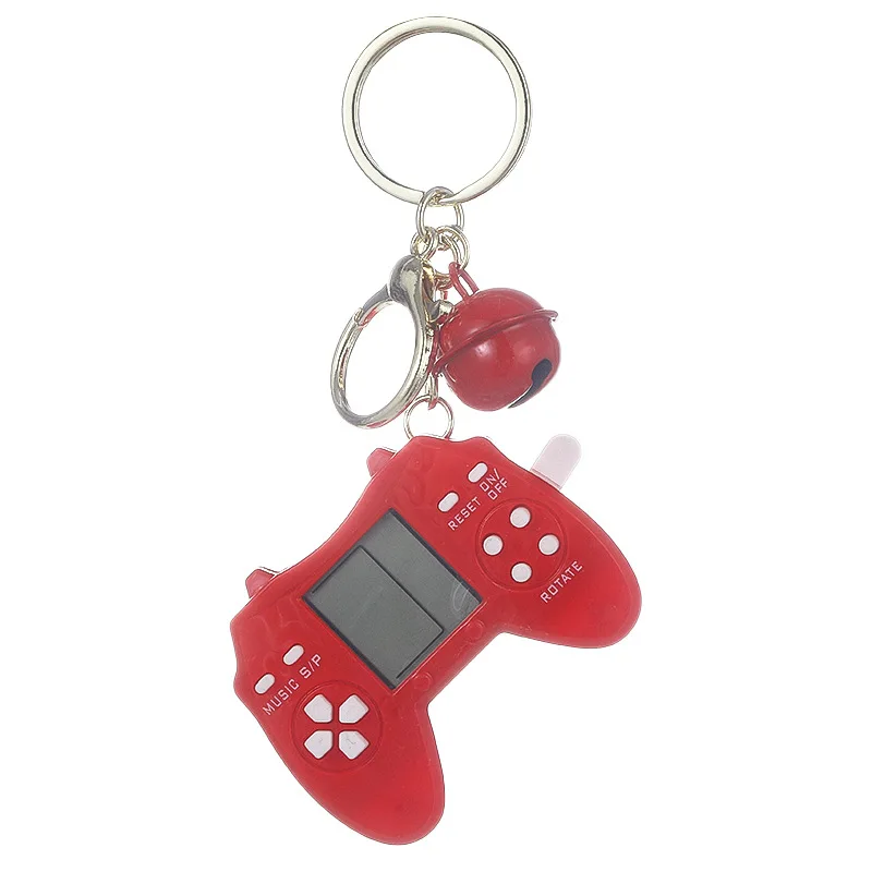playable keychain Transparent Shell Mini Game Console Key Chain