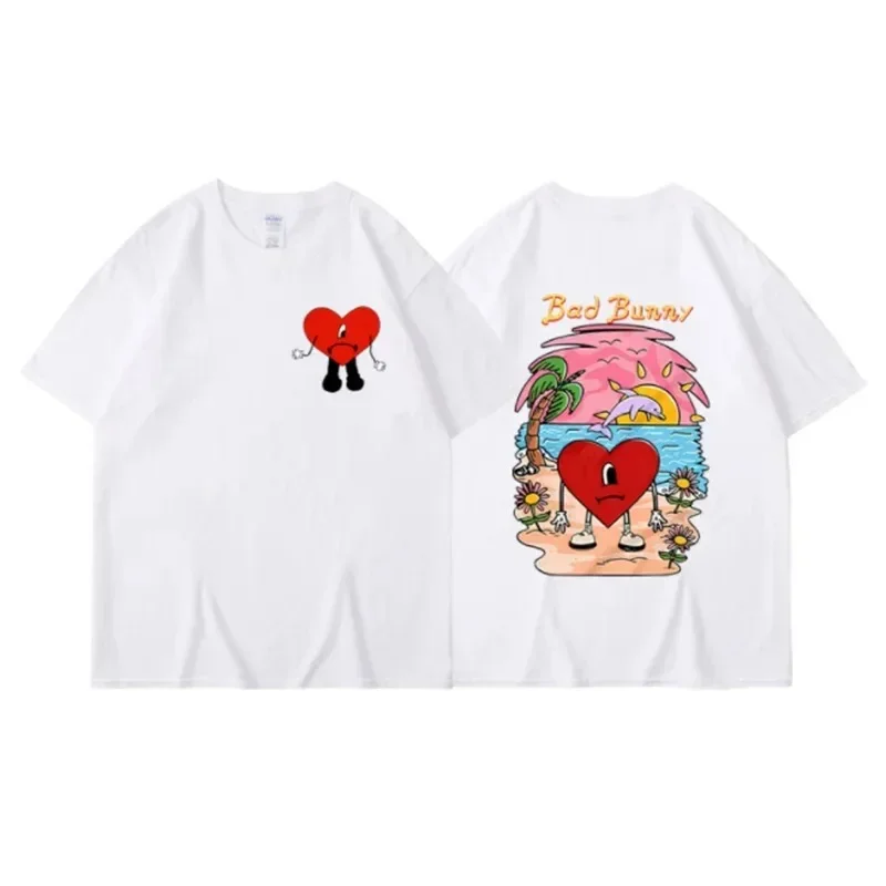 Bad Bunny T-shirt Women's T-shirt Casual T-shirt Summer Street Short Sleeve Fashion Harajuku T-shirt Clothing 1