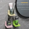 Bathroom Shelf Without Drilling Soap Dish Floating Shelves Plastic Kitchen Organizer Showe Rack  Kitchen Spong Storage Rack 2