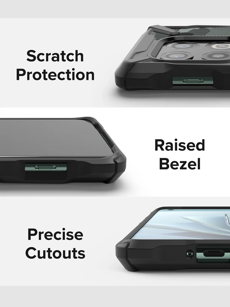 Ringke Fusion X for Oneplus 10 Pro Case Dual Layer PC Clear Back and Soft TPU Frame Hybrid Heavy Duty Drop Protection Cover