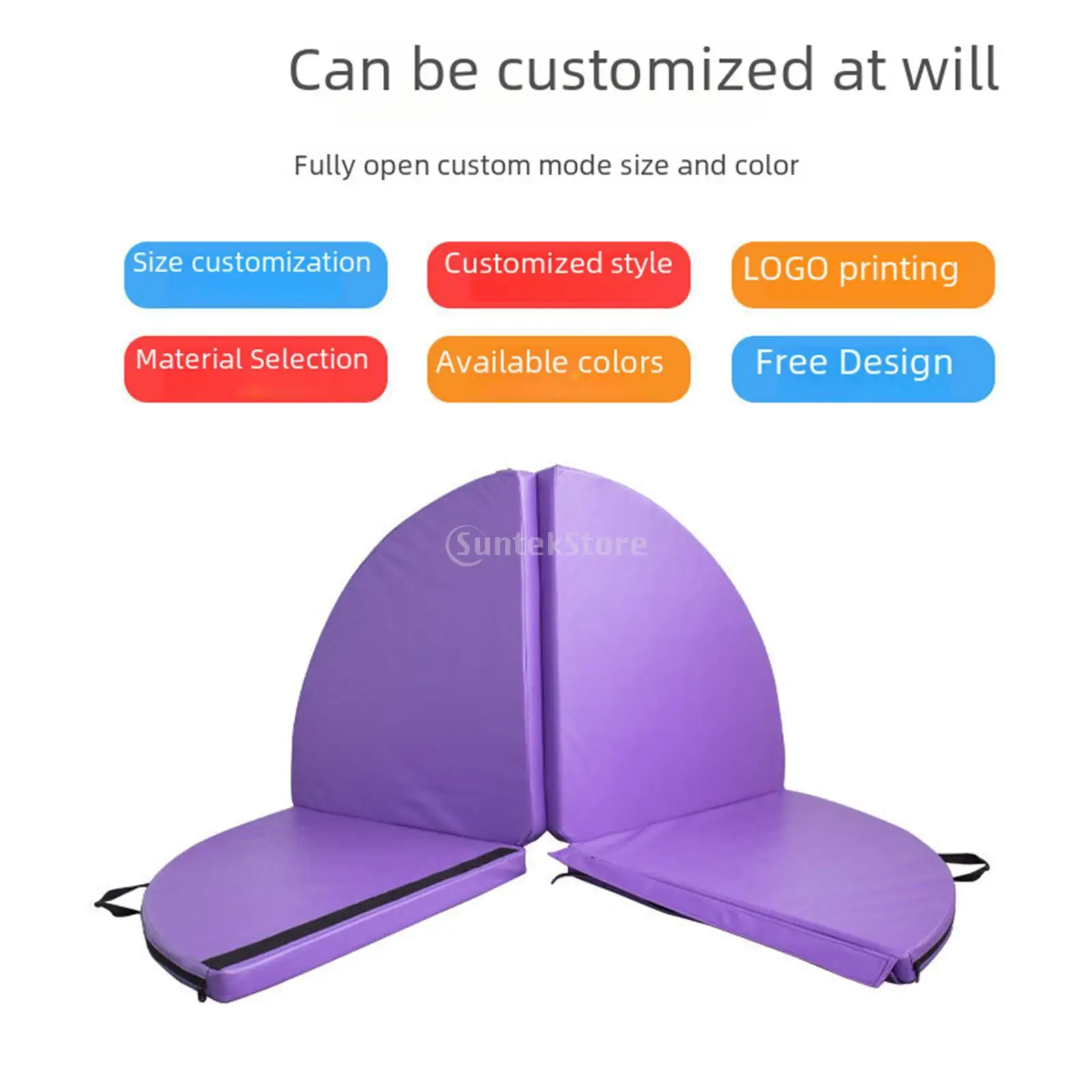 Folding Pole Dance Mat Adults Foldable Yoga Mat for Workout Outdoor Home Gym