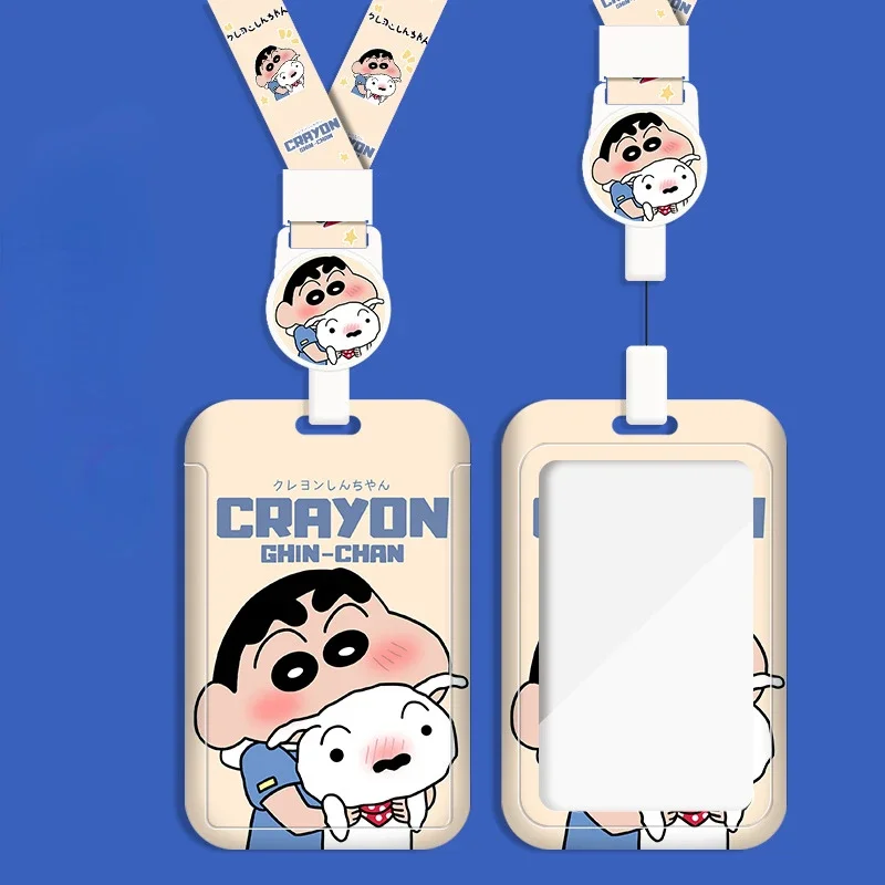 Cartoon student card cover holder DIY lanyard badge storage set subway bus card campus ID storage holder Christmas Gift