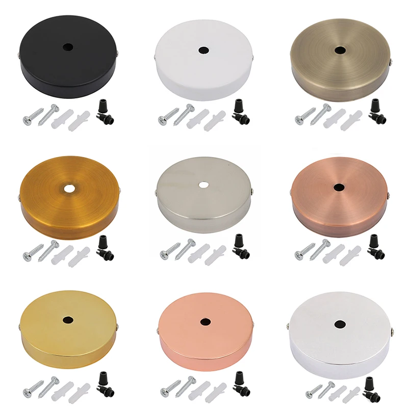 Description Picture 2 of itemDIY Metal Ceiling Rose For Pendant Lighting Fixture D100 Vintage Ceiling Canopy Plate For Chandelier