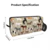 Horse Breeds Pattern Makeup Bag Cosmetic Organizer Storage Dopp Kit Toiletry Cosmetic Bag for Women Beauty Travel Pencil Case 2