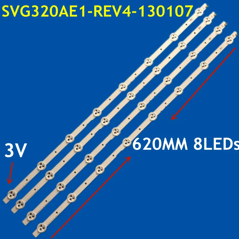 

10set LED Backlight Strip 8lamps SVG320AE1-REV4-130107 For KDL-32R400A KDL-32R423A KLV-32R421A S320DB3-1 KLV-32R426A