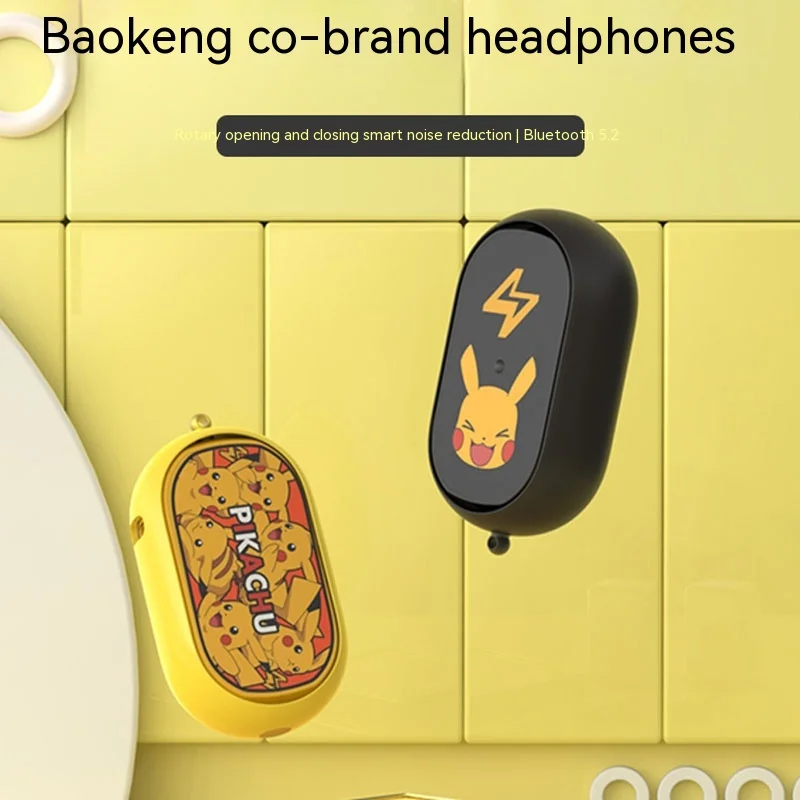 elephant-nose-co-branded-fones-de-ouvido-sem-fio-bluetooth-pokemon-pikachu-perifericos-cute-girls-presentes-anime-nova-edicao-2023