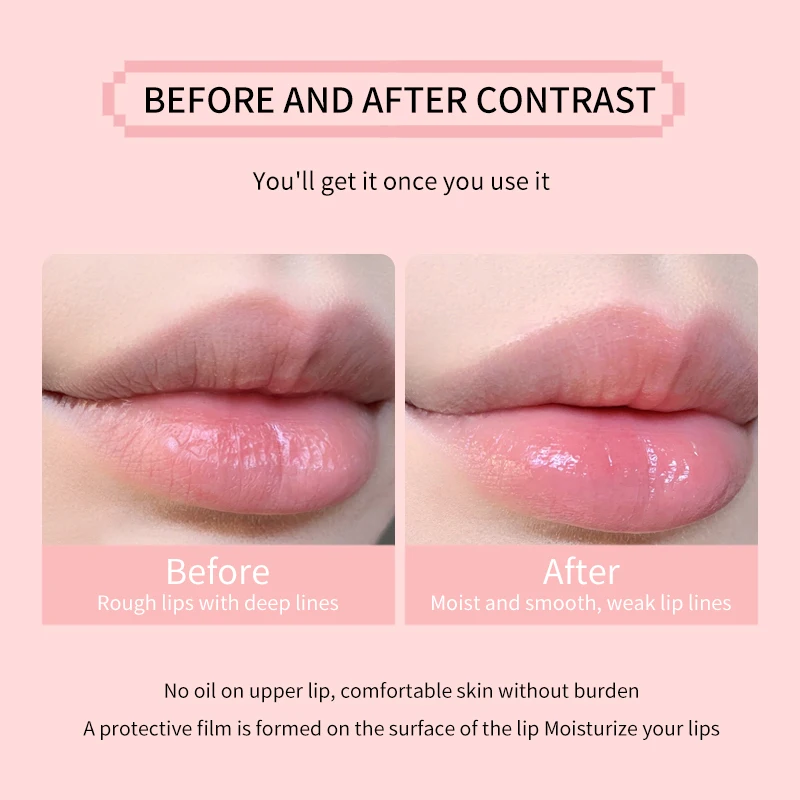 O'CHEAL 1 Pcs Sleeping Mask Maintenance Moisturizing Lip Gloss Mask Cream Plump Lips Serum Care Nourishing Lip Mask Balm 5