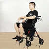 Armrest Folding Can Sit Walking Stick Chair Mobility Aids Portable Travel Elderly Trolley Shopping Four-wheeled Walking Cart 6