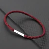 Nouveau bracelet porte-bonheur en cordon 7 couleurs pour hommes et femmes, tissu de qualité A, cordon fin de 3 mm, bracelet cadeau de mariage, bracelet d'amitié, Pulsera Roja