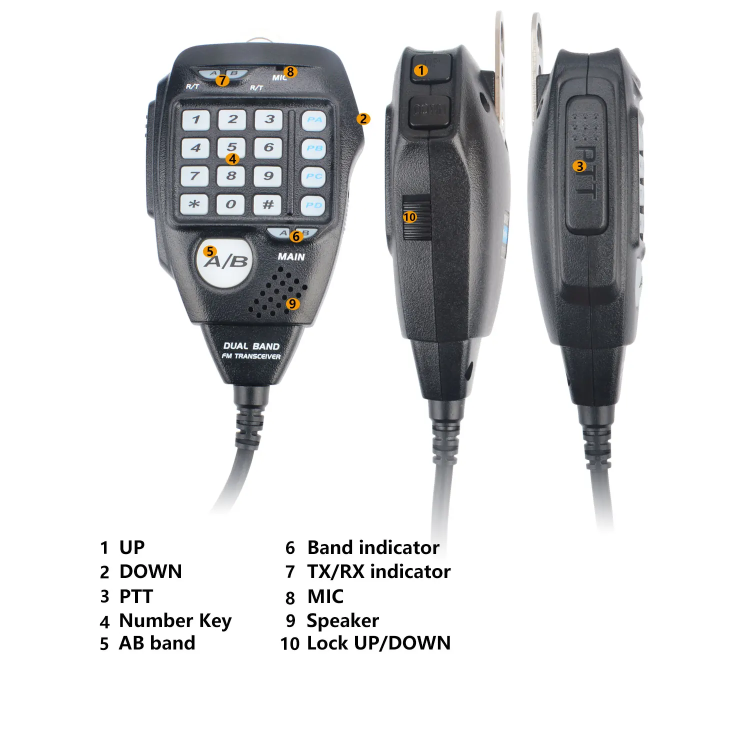 AnyTone Walkie Talkie GMRS AT-778UV AT-778UVII 136-174 & 400-490MHz 25W Dual Band VOX Analog Mobile Radio  Color Display 5