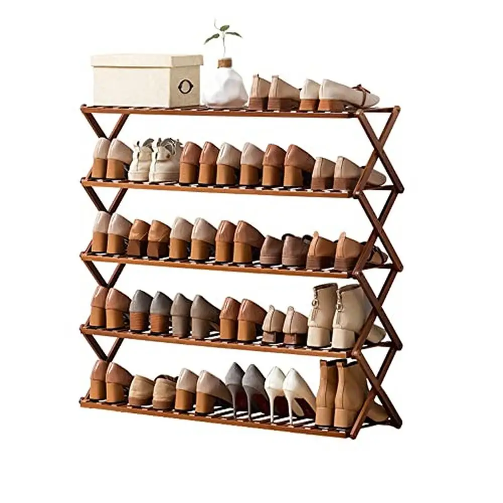 foldable-bamboo-5-tier-shoe-rack-organizer-entryway-multifunctional-shelf-home-door-hallway-storage-rack-house-decoration-books