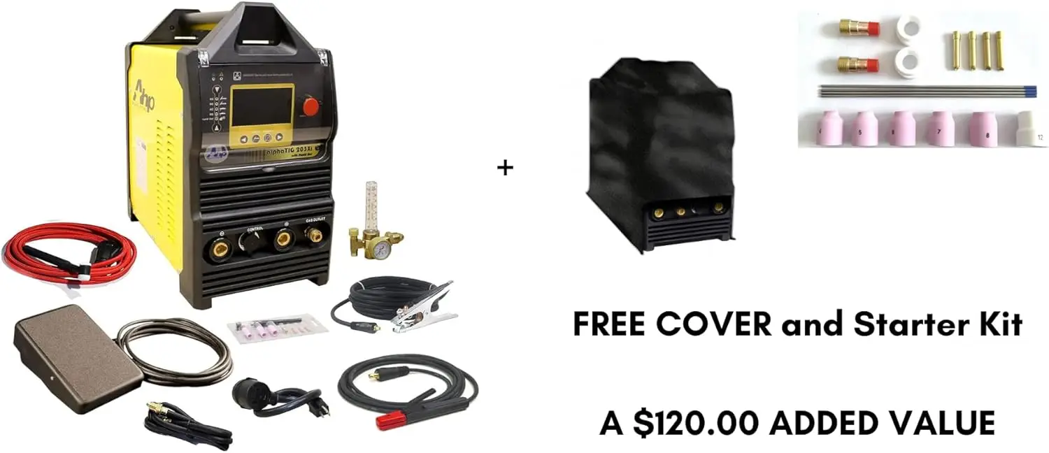 Welding Machine 203 Xi 200 Amp IGBT AC DC Tig/Stick Welder with PULSE 110/220v 3 YEARS WARRANTY High Visibility LCD Screen 2