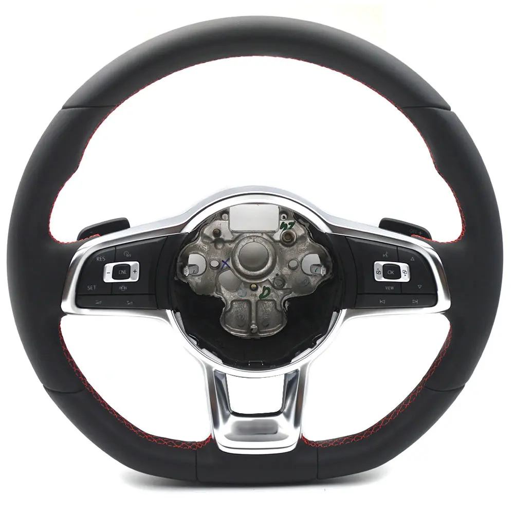 

Steering Wheel for VW Cars, Red Stitching Steering Wheel, Shift Paddle Steering Wheel, For Golf MK7 GTI Steering Wheel