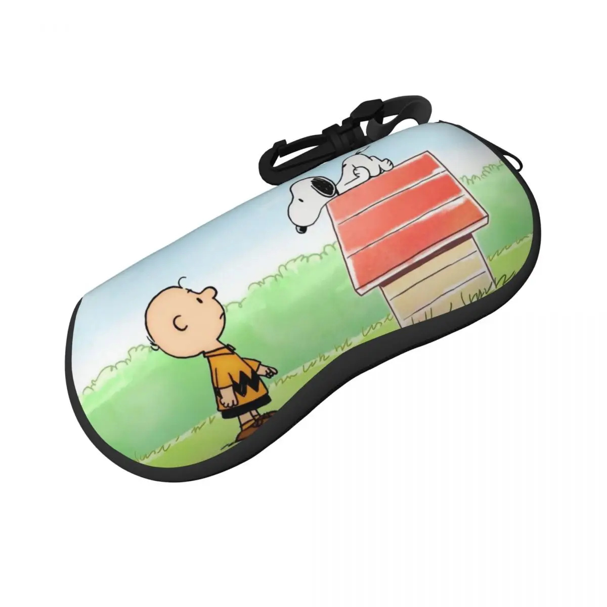 thumbnail image 1 of Estuche para gafas con personajes de cómic de Peanuts para hombre y mujer, práctico estuche para guardar gafas de Snoopy y Charlie Brown, estuche pequeño para lentillas, 1 of 5