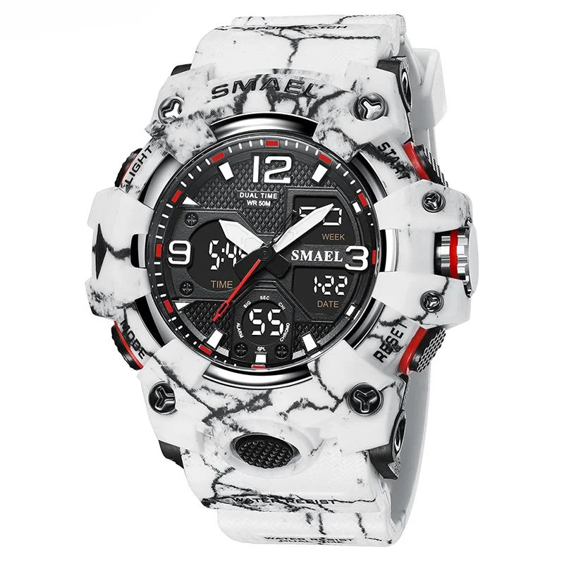 

Sport Watch For Men Military Watch Camouflage Style 50M Waterproof Clock Alarm Stopwatch Quartz Wristwatches Gift Reloj Hombre