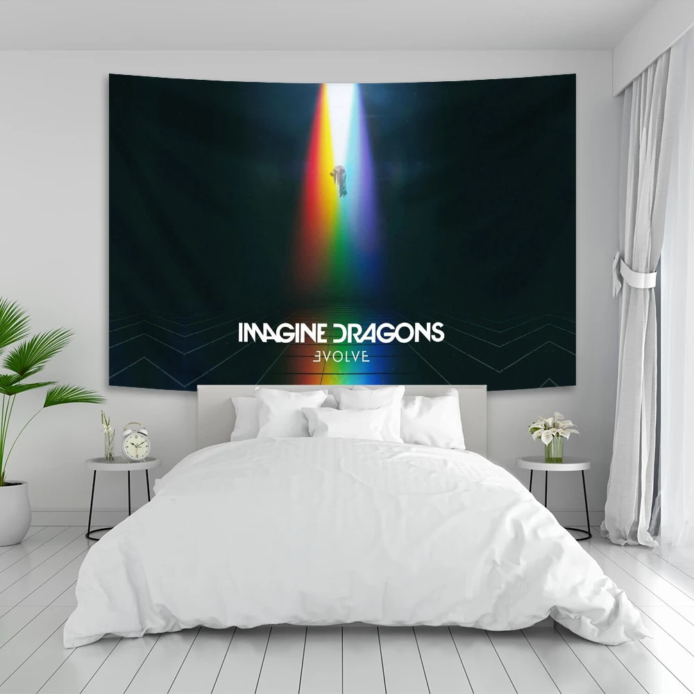 

Imagine Dragons Band Poster Tapestry Pop Singer Rock Interior Wall Art Prints Decoration Banner Flag